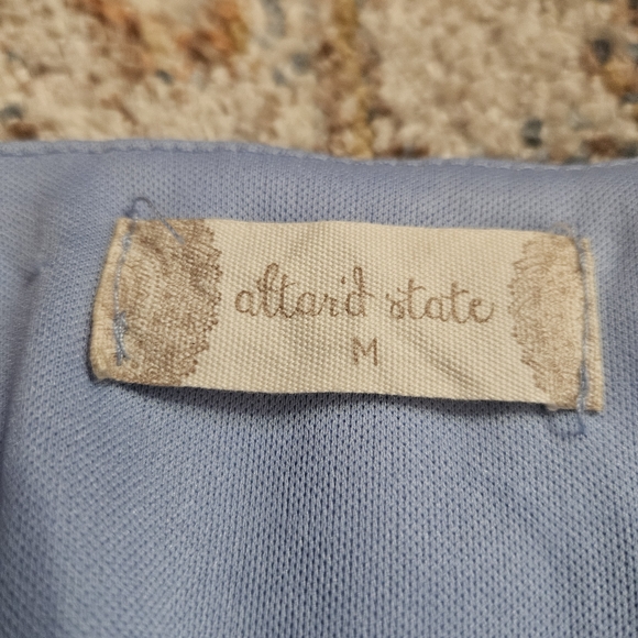 Adorable Floral Faux Wrap Romper Ruffle Hem Shorts Altar'd State Medium - Picture 9 of 13